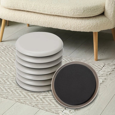 8Pcs Furniture Sliders Furniture Gliders Movers Self-Adhesive Heavy Duty Furniture Movers for Carpet & Hardwood Floors Dig Deep Fitness