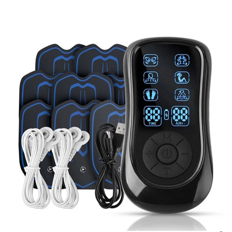 Electric TENS Muscle Stimulator EMS Acupuncture Body Massage Physiotherapy Digital Therapy Slimming Machine Electrostimulator Dig Deep Fitness