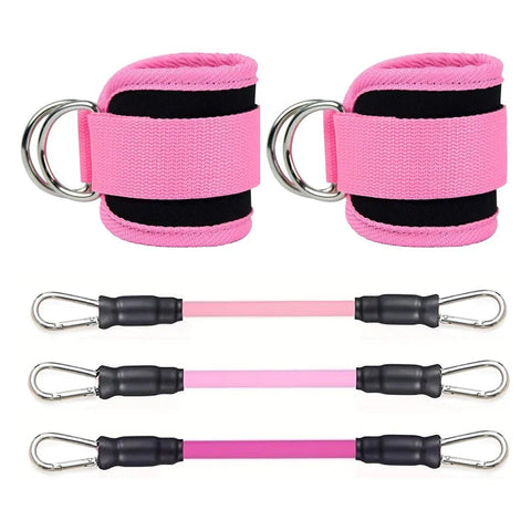Ankle Straps Resistance Bands Set Fitness Workout Exercise Equipment Ankle Weight Yoga Elastic Fitness Band For Gym Man Woman Dig Deep Fitness