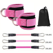 Ankle Straps Resistance Bands Set Fitness Workout Exercise Equipment Ankle Weight Yoga Elastic Fitness Band For Gym Man Woman Dig Deep Fitness
