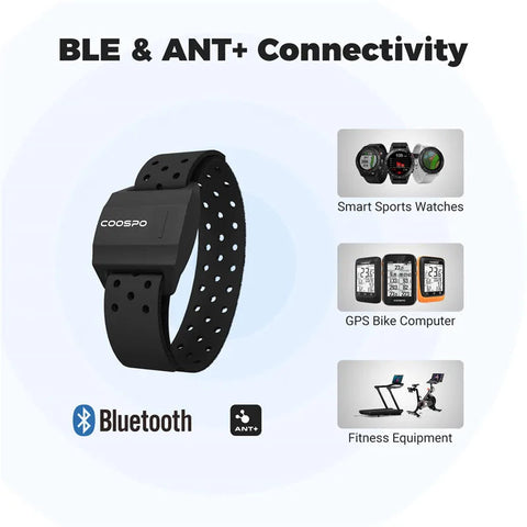 CooSpo Heart Rate Monitor Armband Optical Fitness Outdoor Beat  Sensor  Bluetooth 4.0 ANT+ Bike Computer For Garmin Wahoo Dig Deep Fitness
