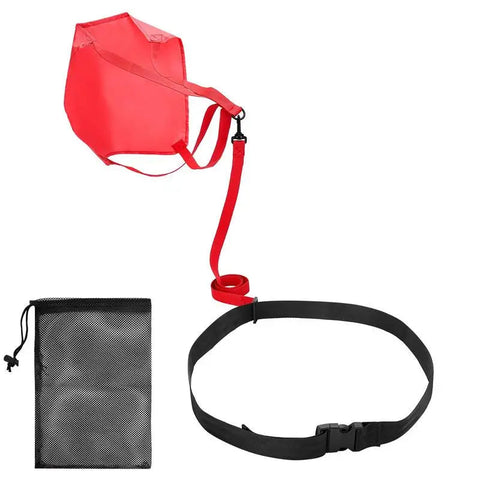 Swim Parachute Swim Resistance Belt Strength Training Exerciser Belts Drag Parachute Trainer for Children Adults Dig Deep Fitness