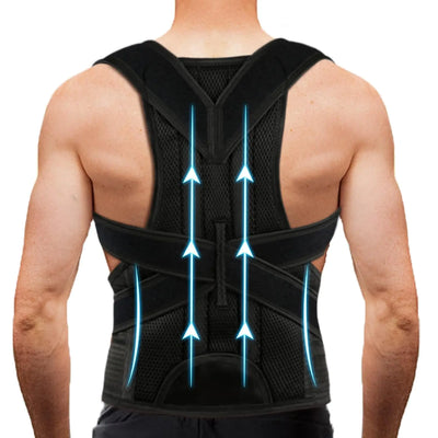 Back Brace Posture Corrector for Women Men -Adjustable and Breathable Support Scoliosis Back Brace for Waist Back and Shoulder Pain - Improve Back Posture for Body Correction and Lumbar Support XL(37"-42") Dig Deep Fitness