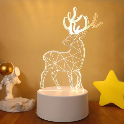 3D Lights Colorful Touch Remote Control LED Visual Lights null