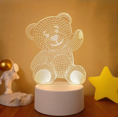 3D Lights Colorful Touch Remote Control LED Visual Lights null