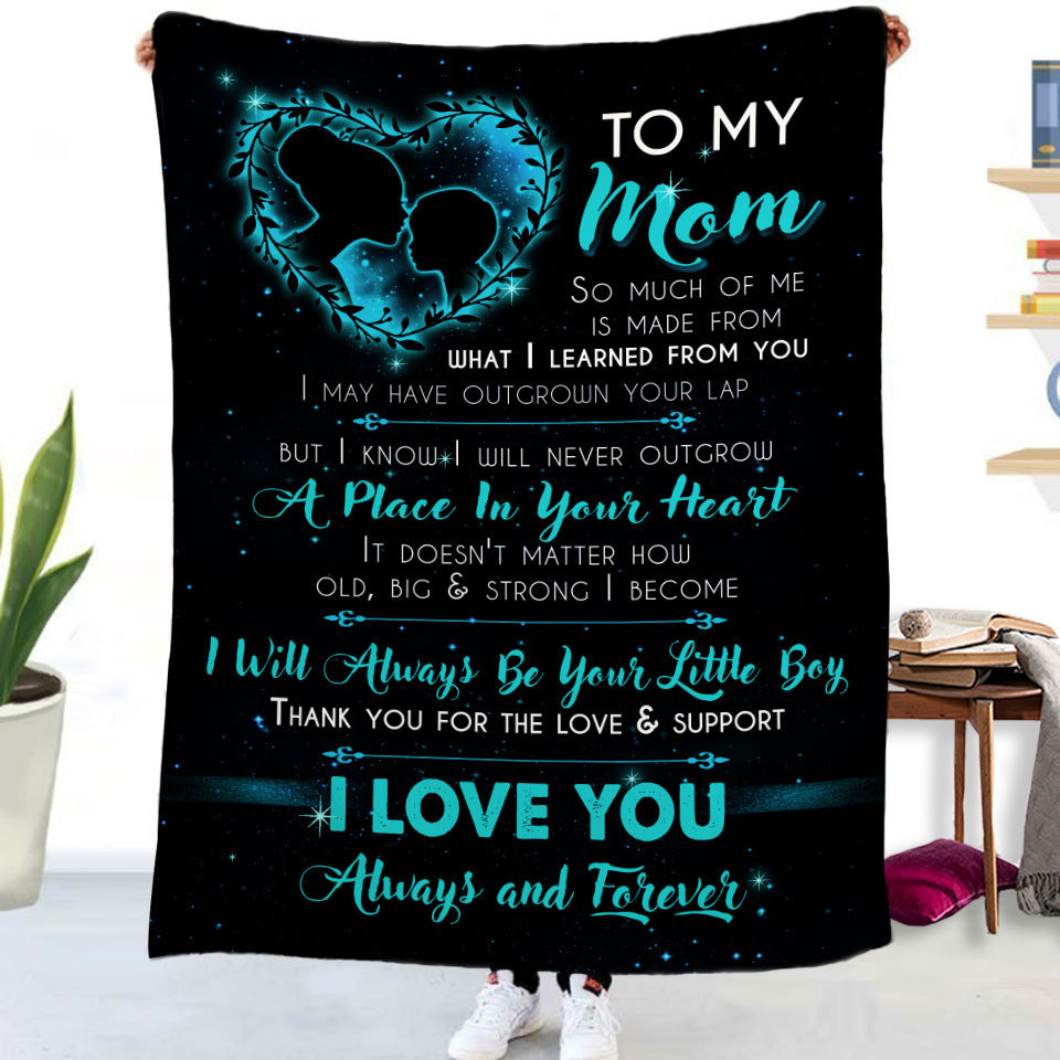 Double-sided Flannel Blanket Air Conditioning Blanket Airplane Blanket Napping Blanket Cover Blanket null