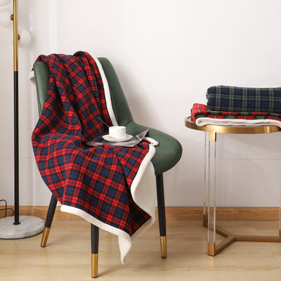 Lambswool Plaid Blanket