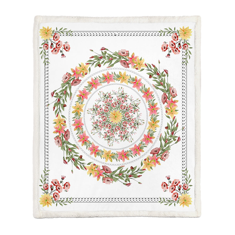 Flannel Blanket Air Conditioning Blanket Napping Blanket null