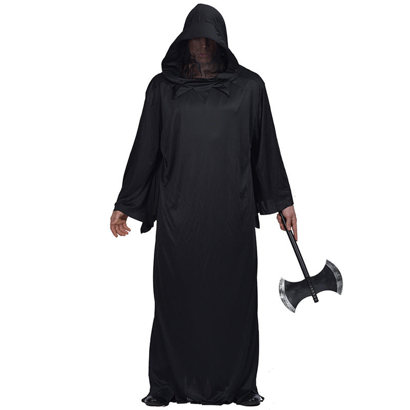 Halloween Costume Cold Black Robe Props Costume null