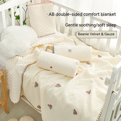 Doudou Blanket Baby Blanket Crepe Newborn Soothing Blanket null