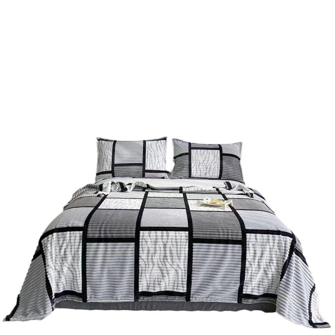 Flannel Blanket Summer Warm Air Conditioning Blanket Nap Blanket null