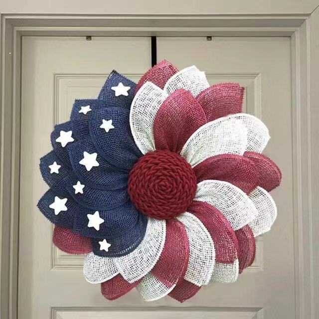 Bee Sunflower Wreath Wall Entrance Door Pendant null