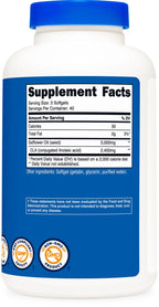 CLA (Conjugated Linoleic Acid) 2,400Mg, 120 Softgels - Gluten Free, Non-Gmo, 800Mg per Softgel