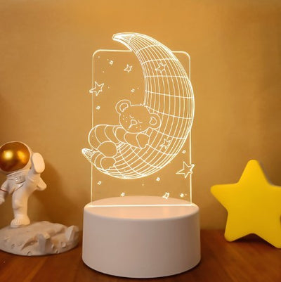 3D Lights Colorful Touch Remote Control LED Visual Lights null