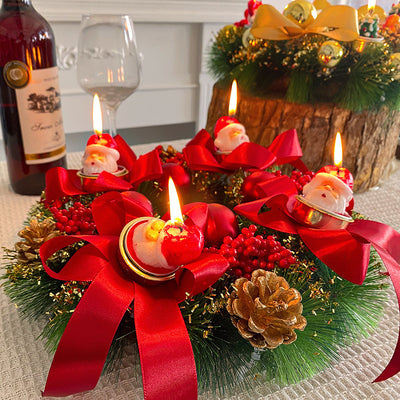 Christmas Candlestick Wreath Wedding Decoration null