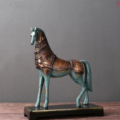 Decorative Ornaments Bronze War Horse Ornaments null