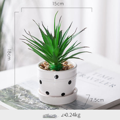 Artificial Green Plant Ornaments Potted Ornaments Green Plants Fake Flower Ornaments null