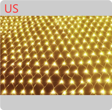 Christmas led lights string lights outdoor waterproof fishnet lights full of stars paved holiday lights wedding ins decorative lights null