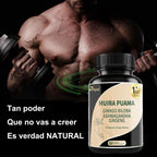 Muira Puama Ginseng Ashwagandha Ginkgo Tribulus Herbal Supplements Unleash Your Potential through Our Pills Dietary Supplements, Help Promote an Active and Healthy Lifestyle 60 Capsules