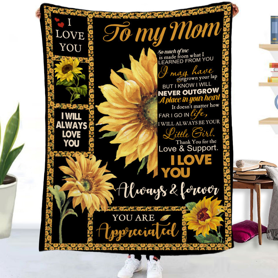 Double-sided Flannel Blanket Air Conditioning Blanket Airplane Blanket Napping Blanket Cover Blanket null