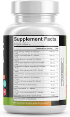 Turmeric Moringa Supplement | Ginger Boswellia Saffron - Supplement for Women and Men with Ceylon Cinnamon, Tart Cherry, Quercetin Garlic Nettle Holy Basil - 1Pack