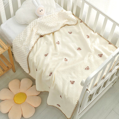 Doudou Blanket Baby Blanket Crepe Newborn Soothing Blanket null