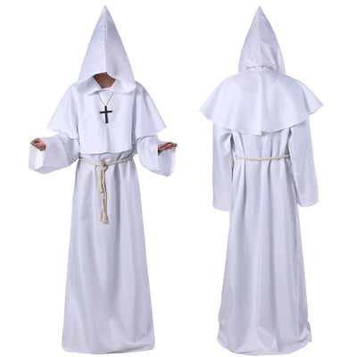 Halloween Costume Medieval Friar Wizard Costume null