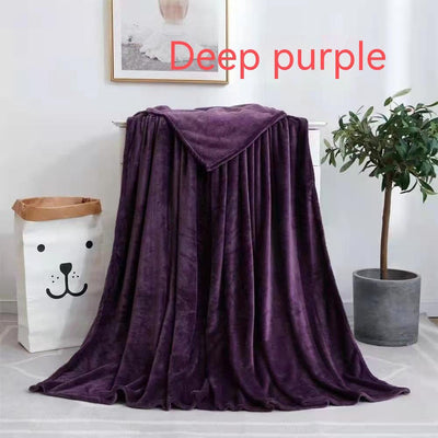 Flannel blanket coral blanket null