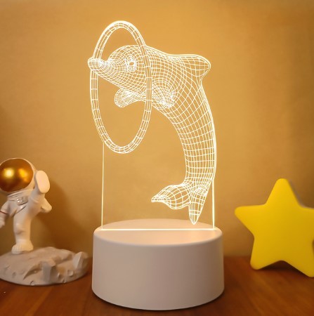 3D Lights Colorful Touch Remote Control LED Visual Lights null