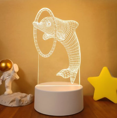 3D Lights Colorful Touch Remote Control LED Visual Lights null