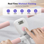 Squat Assist Trainer Foldable Squat Rider Machine for Glutes and Quads with 3 Tension Bands