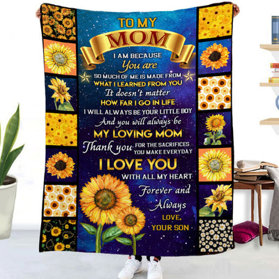 Double-sided Flannel Blanket Air Conditioning Blanket Airplane Blanket Napping Blanket Cover Blanket null