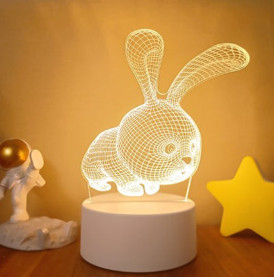 3D Lights Colorful Touch Remote Control LED Visual Lights null
