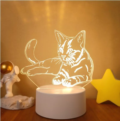 3D Lights Colorful Touch Remote Control LED Visual Lights null