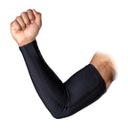Sport Compression Arm Sleeves Pair, Black, Unisex, Adult, L/XL