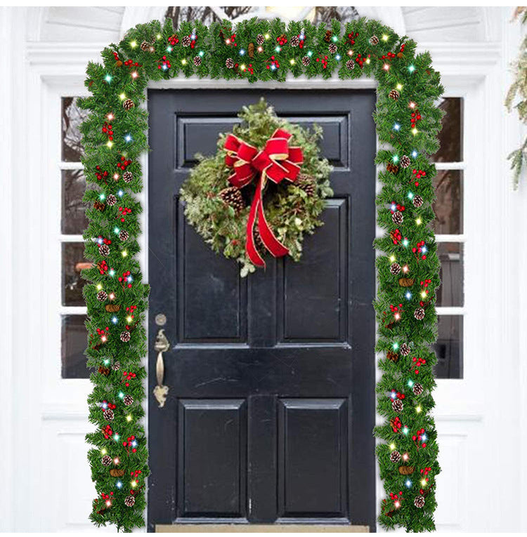 Wreath With Merry Christmas Sign,Artificial Christmas Door Wreath Decorative Shatterproof Hanging Ornament Wreath For Holiday Home Party Decorations null