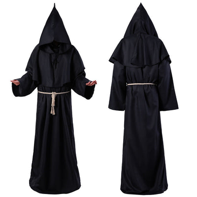 Halloween Costume Medieval Friar Wizard Costume null
