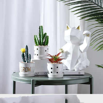 Artificial Green Plant Ornaments Potted Ornaments Green Plants Fake Flower Ornaments null