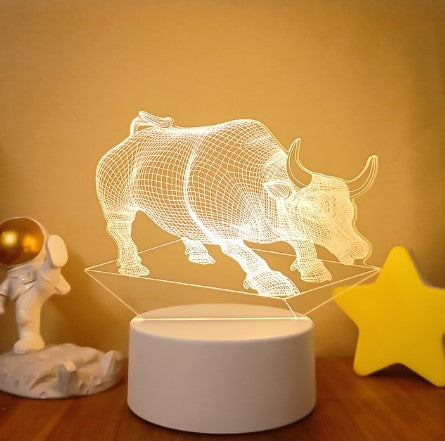 3D Lights Colorful Touch Remote Control LED Visual Lights null