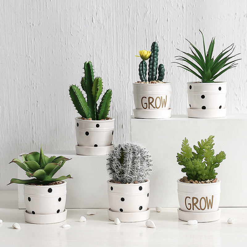 Artificial Green Plant Ornaments Potted Ornaments Green Plants Fake Flower Ornaments null
