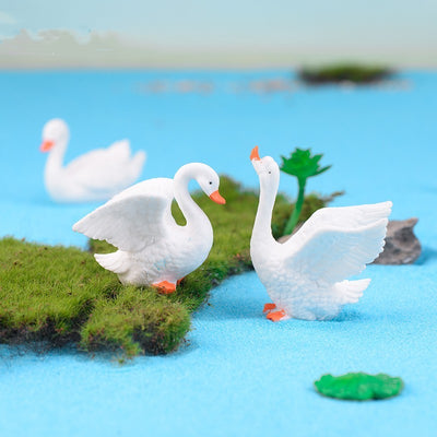 Swan Animal Ornaments Creative Bonsai Resin Ornaments null