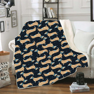 Digital Printed Blanket Nap Blanket Air Conditioning Blanket Lazy Blanket Dachshund Series null