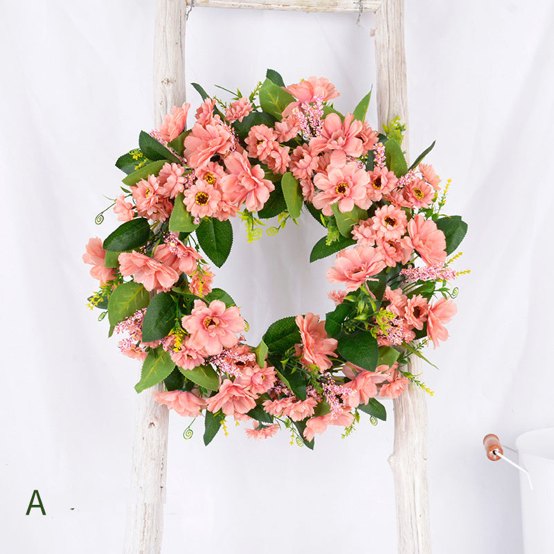 Grass Ring Eucalyptus  Leaves Peony Sun Wreath null