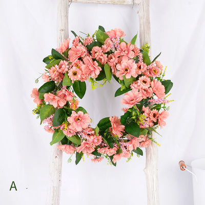 Grass Ring Eucalyptus  Leaves Peony Sun Wreath null