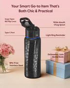 Waterh Boost Smart Water Bottle: 32 Oz Hydration Tracker with APP & Insulation