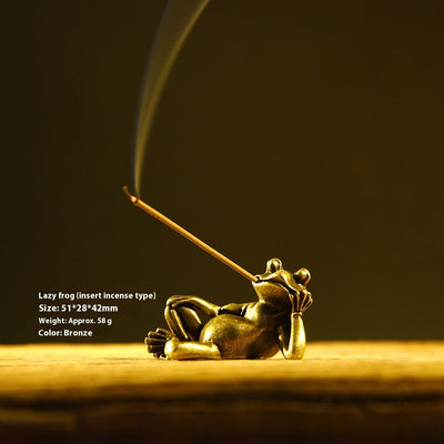 Retro Frog-shaped Ornaments Ornaments Bronze null