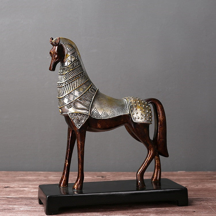 Decorative Ornaments Bronze War Horse Ornaments null