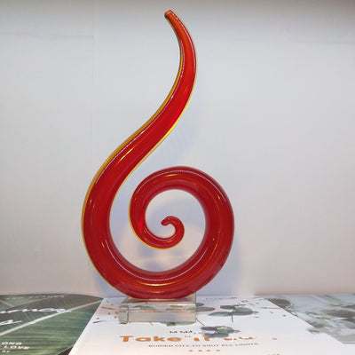Modern Minimalist Glass Abstract Ornaments null
