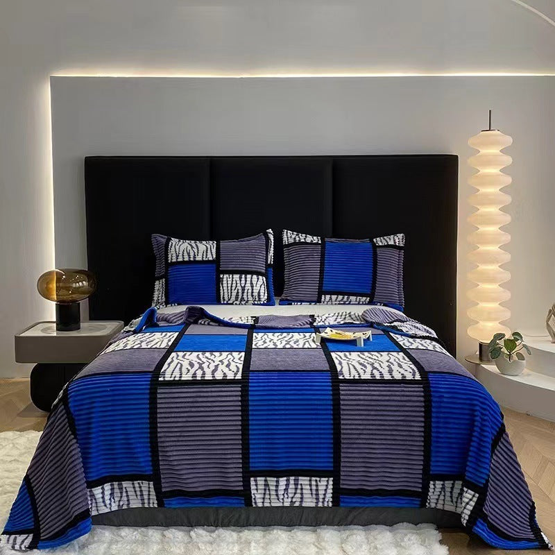 Flannel Blanket Summer Warm Air Conditioning Blanket Nap Blanket null