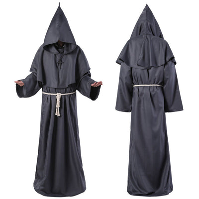 Halloween Costume Medieval Friar Wizard Costume null